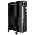 MPM Grzałka elektryczna MUG-21 Grzejnik olejowy 2500 W Liczba poziomów mocy 3 Czarny