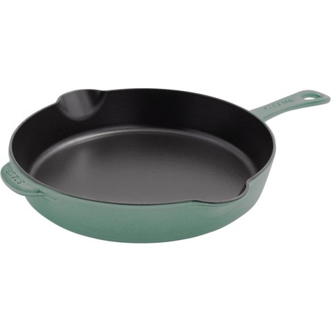 Patelnia żeliwna z metalowym uchwytem Staub - 28 cm, Eukaliptusowy