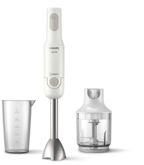 Philips | Codzienna kolekcja ProMix HR2535/00 | Blender ręczny | 650 W | Liczba prędkości 1 | Rozdrabniacz | Biały Philips | Codzienna kolekcja ProMix HR2535/00 | Blender ręczny | 650 W | Liczba prędkości 1 | Rozdrabniacz | Biały