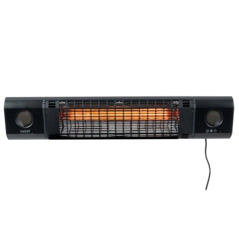 Promiennik podczerwieni Sunred SOUND-2000W Heater, Sun and Sound Ultra Wall, 2000 W, Czarny Promiennik podczerwieni Sunred SOUND-2000W Heater, Sun and Sound Ultra Wall, 2000 W, Czarny