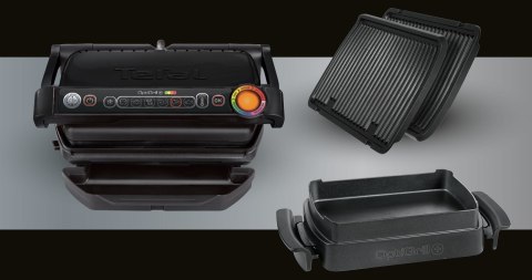 TEFAL | GC714834 OptiGrill | Wymienne płyty | Talerz | Nie dotyczy W | Czarny TEFAL | GC714834 OptiGrill | Wymienne płyty | Talerz | Nie dotyczy W | Czarny