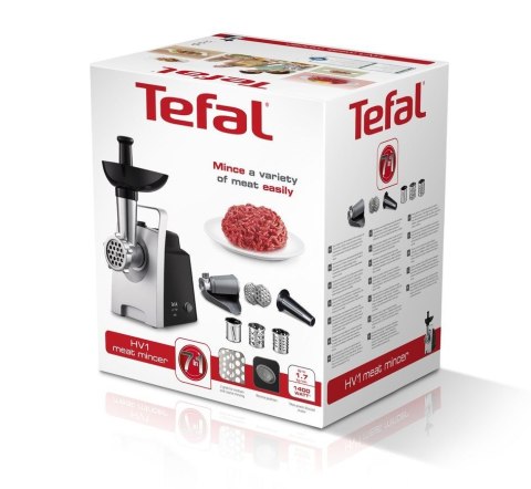 TEFAL | Maszynka do mielenia mięsa | NE109838 | Stal nierdzewna/Czarny | 1400 W | Liczba prędkości 1 | Wydajność (kg/min) 1.7 TEFAL | Maszynka do mielenia mięsa | NE109838 | Stal nierdzewna/Czarny | 1400 W | Liczba prędkości 1 | Wydajność (kg/min) 1.7