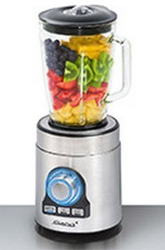 Blender kielichowy Steba MX 2 PLUS (1250W; kolor srebrny, kolor transparentny)