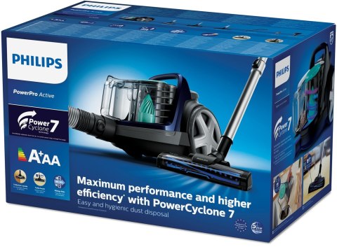 Philips | PowerPro Active FC9556/09 | Odkurzacz | Bez worka | Moc 750 W | Pojemność na kurz 1,5 L | Niebieski Philips | PowerPro Active FC9556/09 | Odkurzacz | Bez worka | Moc 750 W | Pojemność na kurz 1,5 L | Niebieski