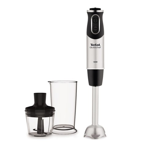 TEFAL | Quickchef 2 w 1 HB659838 | Blender | Blender ręczny | 1000 W | Liczba prędkości 20 | Tryb turbo | Rozdrabniacz | Stal ni TEFAL | Quickchef 2 w 1 HB659838 | Blender | Blender ręczny | 1000 W | Liczba prędkości 20 | Tryb turbo | Rozdrabniacz | Stal ni