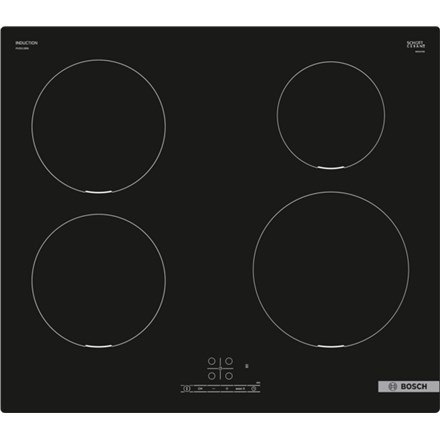 Bosch | PUE611BB6E Seria 4 | Płyta grzewcza | Indukcja | Liczba palników/stref grzejnych 4 | Dotknij | Zegar | Czarny Bosch | PUE611BB6E Seria 4 | Płyta grzewcza | Indukcja | Liczba palników/stref grzejnych 4 | Dotknij | Zegar | Czarny