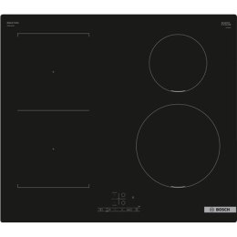 Bosch | PWP611BB5E | Płyta grzewcza | Indukcja | Liczba palników/stref grzejnych 4 | Dotknij | Zegar | Czarny