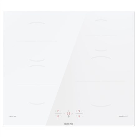 Gorenje Płyta grzewcza GI6401WSC indukcyjna Liczba palników/stref grzejnych 4 Zegar dotykowy Biały wyświetlacz