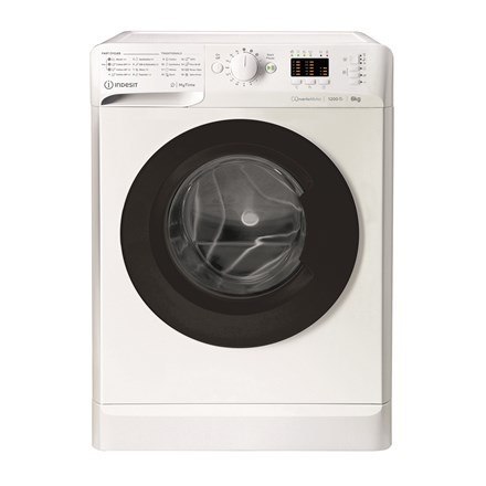 INDESIT Pralka MTWSA 61294 WK EE Klasa efektywności energetycznej C Ładowanie od przodu Wydajność prania 6 kg 1151 obr/min Głębo