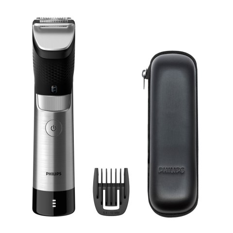 Philips Trymer do brody BT9810/15 Bezprzewodowy i przewodowy, Precyzyjny krok 0.4 mm, 30, Czarny/Srebrny Philips Trymer do brody BT9810/15 Bezprzewodowy i przewodowy, Precyzyjny krok 0.4 mm, 30, Czarny/Srebrny