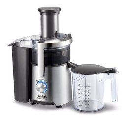 TEFAL | Sokowirówka | ZE610D38 | Rodzaj: Wyciskarka do soków | Stal nierdzewna | 800 W | Liczba prędkości 2