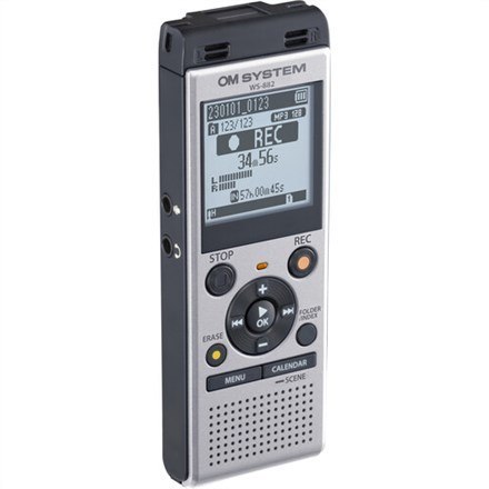 Olimp | Dyktafon cyfrowy | Zobacz materiał WS-882 | Srebro | Odtwarzanie plików MP3