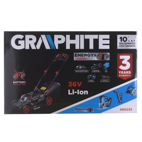 Kosiarka akumulatorowa Graphite ENERGY+ 36V bez aku Kosiarka akumulatorowa Graphite ENERGY+ 36V bez aku