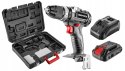 Wiertarko-wkrętarka akumulatorowa bezszczotkowa Energy+ 18V, Li-Ion, aku 2Ah, ładowarka, walizka, 58G019-SET1 Graphite