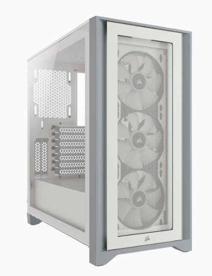 Korsarz | Obudowa Mid-Tower ATX ze szkła hartowanego | iCUE 4000X RGB | Szyba boczna | Wieża środkowa | Biały | Zasilacz w zesta Korsarz | Obudowa Mid-Tower ATX ze szkła hartowanego | iCUE 4000X RGB | Szyba boczna | Wieża środkowa | Biały | Zasilacz w zesta