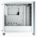 Korsarz | Obudowa Mid-Tower ATX ze szkła hartowanego | iCUE 4000X RGB | Szyba boczna | Wieża środkowa | Biały | Zasilacz w zesta