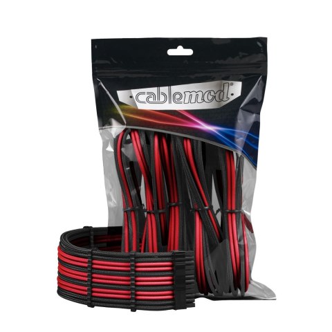 CableMod PRO ModMesh Cable Extension Kit - czarny/czerwony CableMod PRO ModMesh Cable Extension Kit - czarny/czerwony