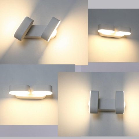 Kinkiet Ścienny V-TAC 12W LED Obrotowy 350st Czarny VT-814 3000K 1100lm Kinkiet Ścienny V-TAC 12W LED Obrotowy 350st Czarny VT-814 3000K 1100lm