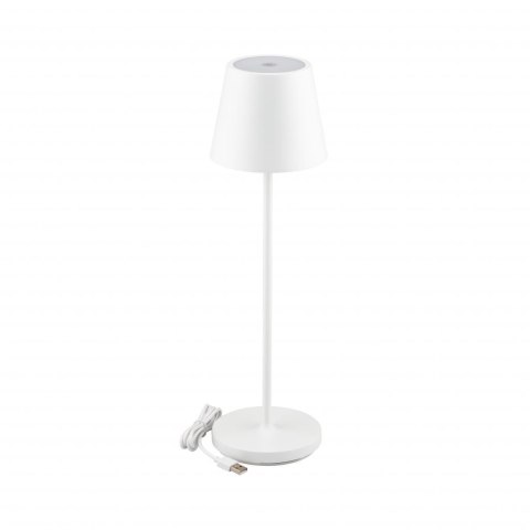 Lampka Biurkowa Nocna V-TAC 2W LED Ładowanie Ściemnianie IP54 Biała VT-7522 3000K 200lm Lampka Biurkowa Nocna V-TAC 2W LED Ładowanie Ściemnianie IP54 Biała VT-7522 3000K 200lm