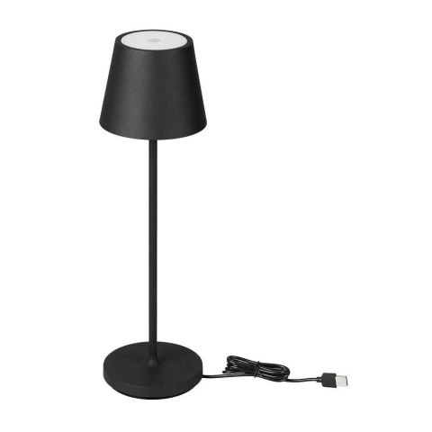 Lampka Biurkowa Nocna V-TAC 2W LED Ładowanie Ściemnianie IP54 Czarna VT-7522 3000K 200lm Lampka Biurkowa Nocna V-TAC 2W LED Ładowanie Ściemnianie IP54 Czarna VT-7522 3000K 200lm