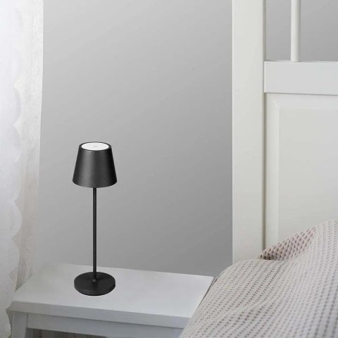 Lampka Biurkowa Nocna V-TAC 2W LED Ładowanie Ściemnianie IP54 Czarna VT-7522 3000K 200lm Lampka Biurkowa Nocna V-TAC 2W LED Ładowanie Ściemnianie IP54 Czarna VT-7522 3000K 200lm
