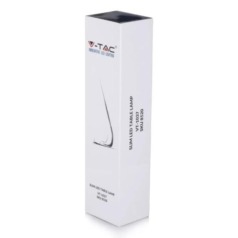 Lampka Biurkowa V-TAC 6.5W LED Ładowanie Ściemnianie 3w1 Biała VT-1037 2700K-6400K 110lm Lampka Biurkowa V-TAC 6.5W LED Ładowanie Ściemnianie 3w1 Biała VT-1037 2700K-6400K 110lm