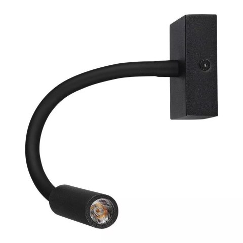 Oprawa LED V-TAC 3W Kinkiet Hotel Łóżko Włącznik Czarny COB CREE VT-2903 3000K 150lm 3 Lata Gwarancji Oprawa LED V-TAC 3W Kinkiet Hotel Łóżko Włącznik Czarny COB CREE VT-2903 3000K 150lm 3 Lata Gwarancji