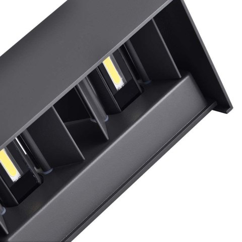 Oprawa Ścienna V-TAC 24W LED Góra Dół IP65 Czarna VT-8125-B-N 4000K 2720lm Oprawa Ścienna V-TAC 24W LED Góra Dół IP65 Czarna VT-8125-B-N 4000K 2720lm