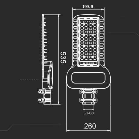 Oprawa V-TAC SKU21963 VT-154ST 6500K 150W 20300lm Oprawa V-TAC SKU21963 VT-154ST 6500K 150W 20300lm