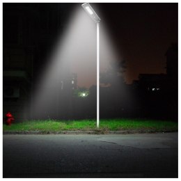POWERNEED SOLARNA LAMPA ULICZNA/KINKIET ARGES 3000LM, LEDX40, PANEL SOLARNY 20W, CZUJNIK RUCHU I ZMIERZCHOWY, SREBRNA, SSL06N