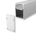 Profil Aluminiowy V-TAC 2mb Anodowany, Klosz Mleczny 50x75mm VT-8127