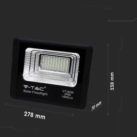Projektor V-TAC SKU94010 VT-60W 6000K 20W 1650lm Projektor V-TAC SKU94010 VT-60W 6000K 20W 1650lm