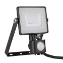 V-TAC NAŚWIETLACZ LED Z CZUJNIKIEM 30W 3000K PROJE