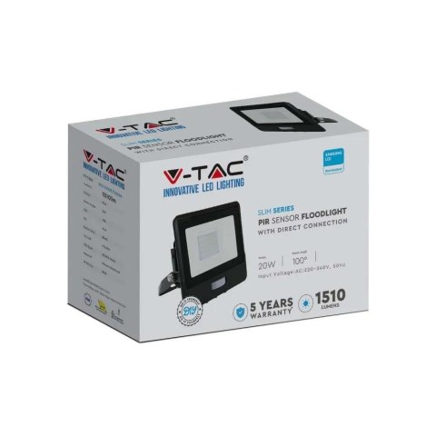 V-TAC PROJEKTOR LED V-TAC 20W SAMSUNG CHIP CZUJNIK V-TAC PROJEKTOR LED V-TAC 20W SAMSUNG CHIP CZUJNIK