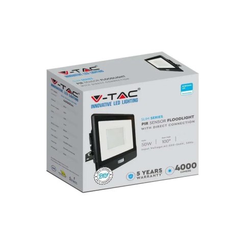 V-TAC PROJEKTOR LED V-TAC 50W SAMSUNG CHIP CZUJNIK V-TAC PROJEKTOR LED V-TAC 50W SAMSUNG CHIP CZUJNIK