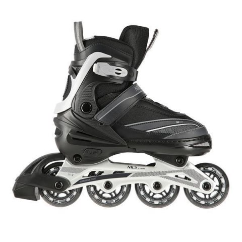 Łyżworolki NILS Extreme NA1123A czarno-szare rozm. M (35-38)