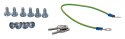 ALANTEC Szafa rack wisząca STRONG RACK 19" 9U 600x450, drzwi szklane, kolor czarny FLAT PACK