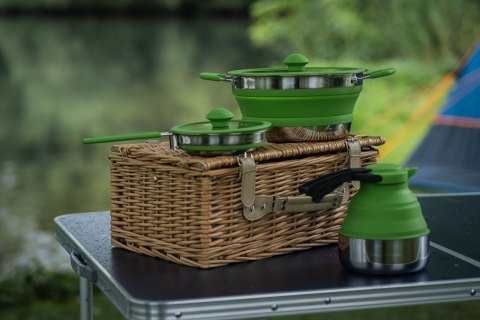 Czajnik składany Vango Cuisine 1.5L Kettle zielony Czajnik składany Vango Cuisine 1.5L Kettle zielony
