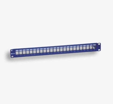 EmiterNet Panel 19" 24xRJ45 STP (1U) do gniazd beznarzędziowych, ekranowany, nieuzbrojony, z półką EmiterNet Panel 19" 24xRJ45 STP (1U) do gniazd beznarzędziowych, ekranowany, nieuzbrojony, z półką