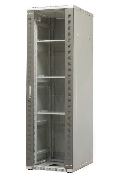 EmiterNet Szafa ramowa stojąca 42U, drzwi przód blacha/szkło, 600x800x1980mm (szer./gł./wys.) EmiterNet Szafa ramowa stojąca 42U, drzwi przód blacha/szkło, 600x800x1980mm (szer./gł./wys.)