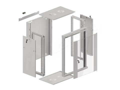 LANBERG SZAFA WISZĄCA 19" 15U 570X450 SZYBKI MONTAŻ (SZARA, FLAT PACK) WFFA-5415-10S LANBERG SZAFA WISZĄCA 19" 15U 570X450 SZYBKI MONTAŻ (SZARA, FLAT PACK) WFFA-5415-10S