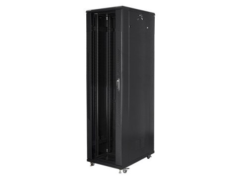 Szafa jednosekcyjna, zamykana na zamek Lanberg FF01-8047-12B (47U; 19'' / 800mm / 1000 mm; stojąca; Pełne, Szklane; 800 kg; kolo Szafa jednosekcyjna, zamykana na zamek Lanberg FF01-8047-12B (47U; 19'' / 800mm / 1000 mm; stojąca; Pełne, Szklane; 800 kg; kolo