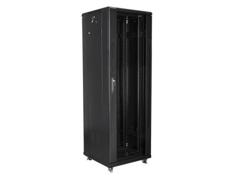 Szafy jednosekcyjna, zamykana na zamek Lanberg FF01-6637-12B (37U; 19'' / 600mm / 600 mm; stojąca; Pełne, Szklane; 800 kg; kolor Szafy jednosekcyjna, zamykana na zamek Lanberg FF01-6637-12B (37U; 19'' / 600mm / 600 mm; stojąca; Pełne, Szklane; 800 kg; kolor