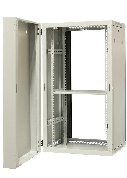 EmiterNet Szafa wisząca dzielona 19" 22U, drzwi blacha/szkło, 600×550×1083mm szer./gł./wys. EmiterNet Szafa wisząca dzielona 19" 22U, drzwi blacha/szkło, 600×550×1083mm szer./gł./wys.