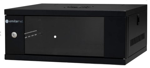 EmiterNet Szafa wisząca lekka niedzielona 19'' 4U, drzwi blacha/szkło, 550×450×230mm szer./gł./wys. EmiterNet Szafa wisząca lekka niedzielona 19'' 4U, drzwi blacha/szkło, 550×450×230mm szer./gł./wys.