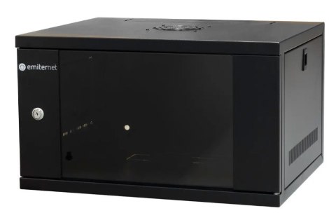 EmiterNet Szafa wisząca lekka niedzielona 19'' 6U, drzwi blacha/szkło, 550×450×320mm szer./gł./wys. EmiterNet Szafa wisząca lekka niedzielona 19'' 6U, drzwi blacha/szkło, 550×450×320mm szer./gł./wys.