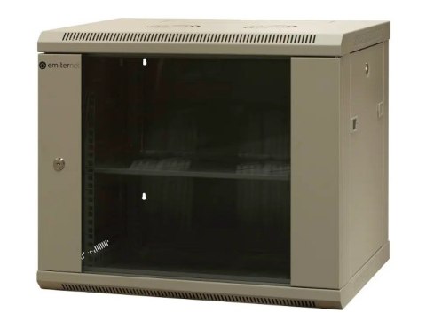 EmiterNet Szafa wisząca niedzielona 19'' 9U, niezmontowana, drzwi blacha/ szkło, 600x450x500mm szer./gł./wys. EmiterNet Szafa wisząca niedzielona 19'' 9U, niezmontowana, drzwi blacha/ szkło, 600x450x500mm szer./gł./wys.