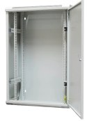 EmiterNet Szafa wisząca niedzielona płytka 19'' 18U, drzwi całe z blachy, 600×300×910mm szer./gł./wys