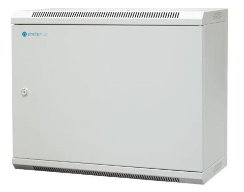 EmiterNet Szafa wisząca niedzielona płytka 19'' 9U, drzwi całe z blachy, 600×300×500mm szer./gł./wys EmiterNet Szafa wisząca niedzielona płytka 19'' 9U, drzwi całe z blachy, 600×300×500mm szer./gł./wys