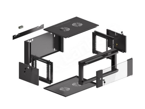 LANBERG SZAFA WISZĄCA 19" 4U 570X450 SZYBKI MONTAŻ (CZARNA, FLAT PACK) WFFA-5404-10B LANBERG SZAFA WISZĄCA 19" 4U 570X450 SZYBKI MONTAŻ (CZARNA, FLAT PACK) WFFA-5404-10B